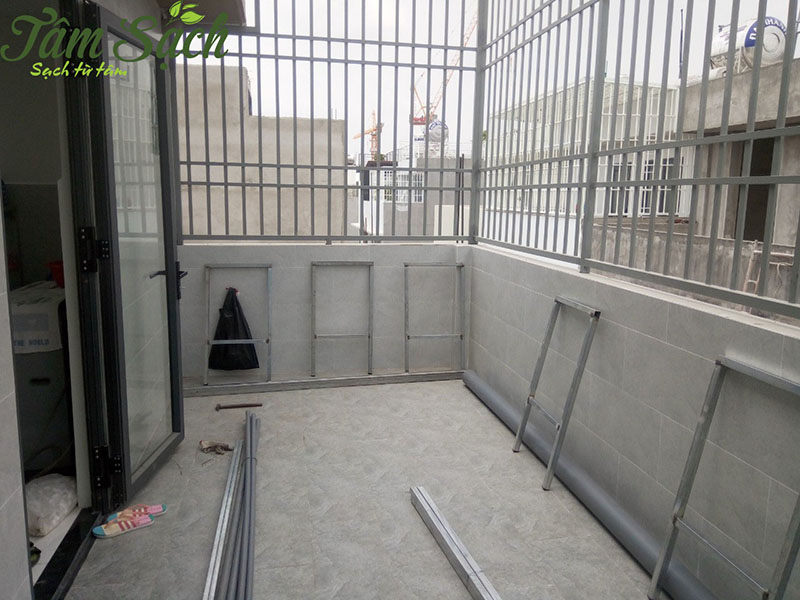 Mẫu vườn rau trên sân thượng