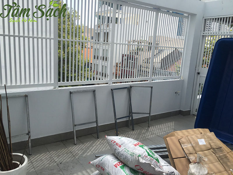 thiết kế vườn rau gia đình