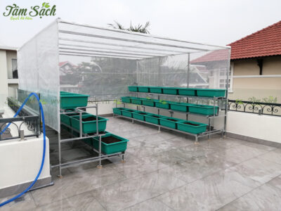 nhà lưới trồng rau