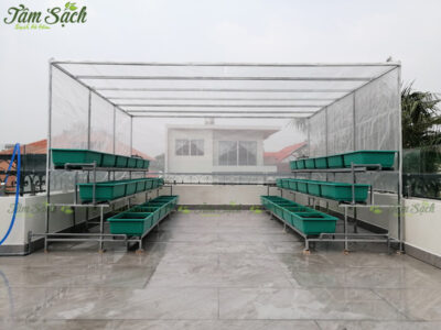 nhà lưới trồng rau