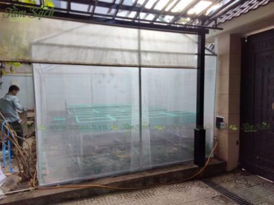 nhà lưới trồng rau