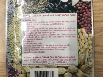 Hạt giống rau cải thìa