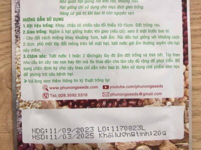 Hạt giống rau dền xanh