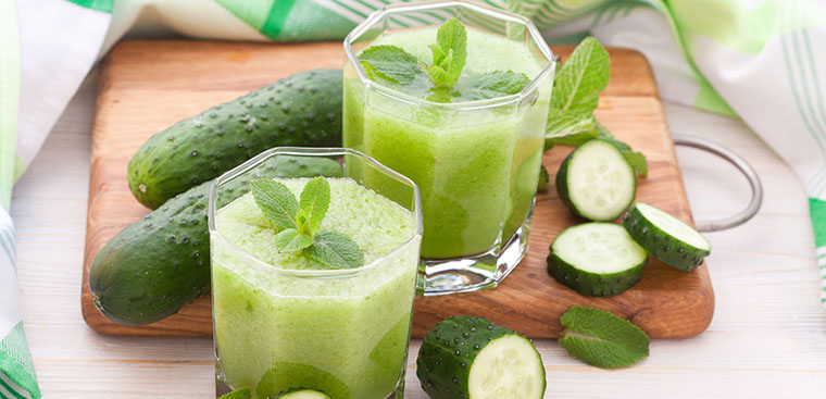 Nước ép cải kale dưa chuột