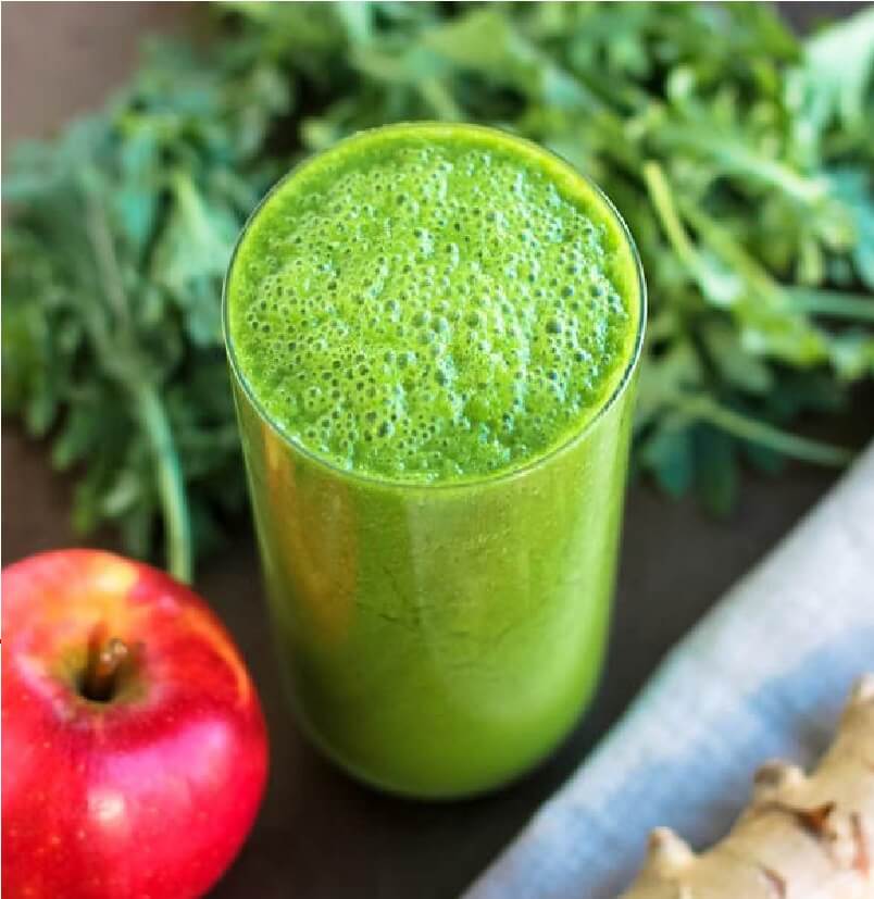 Nước ép cải kale xoài táo