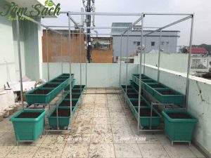 Kệ trồng rau 2 tầng