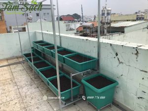 Kệ trồng rau 2 tầng