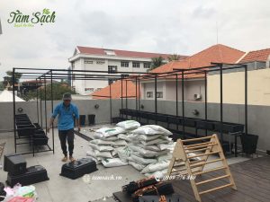 thi công vườn rau thổ canh