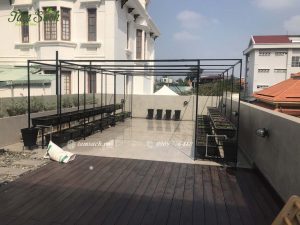 thi công vườn rau thổ canh