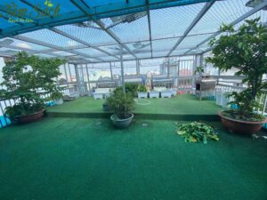 Hiện trạng sân thượng trống trước khi bắt đầu cải tạo