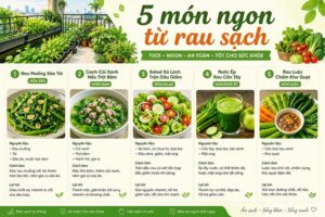 Món ăn từ rau sạch dễ làm