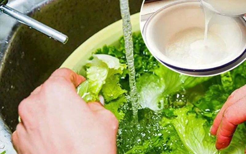 Rửa rau sạch đúng cách