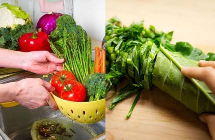 Rửa rau sạch đúng cách